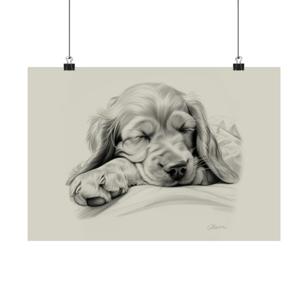 English Cocker Spaniel Portrait Fine Art Print