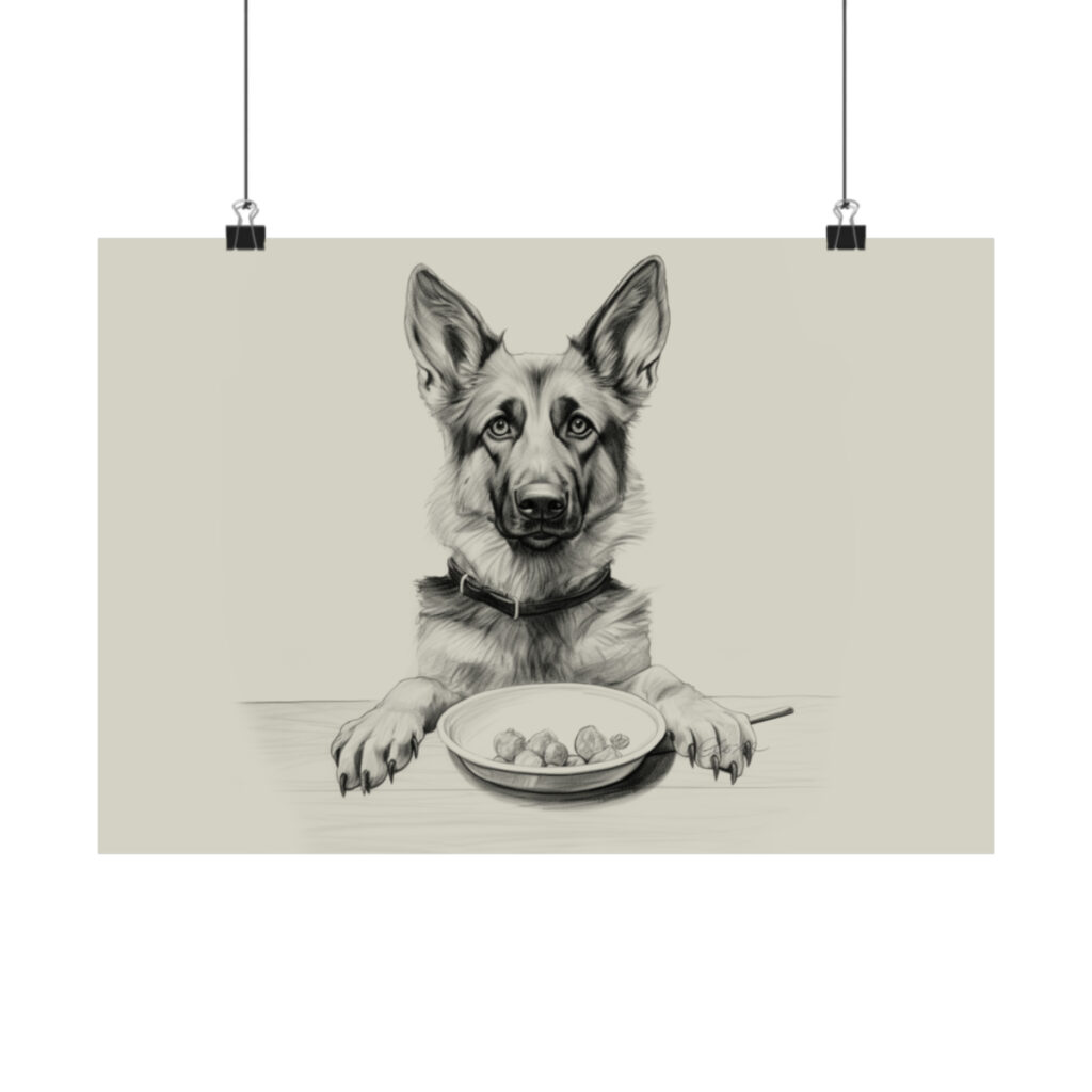 German Shepherd Portrait Fine Art Print