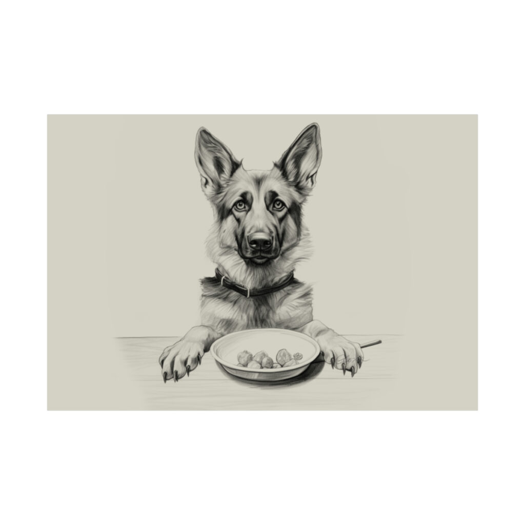 German Shepherd Portrait Fine Art Print