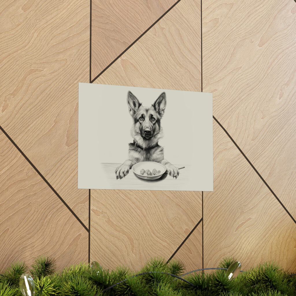 German Shepherd Portrait Fine Art Print