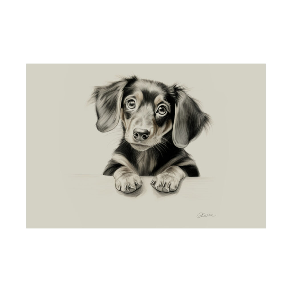 Dachshund Portrait Fine Art Print