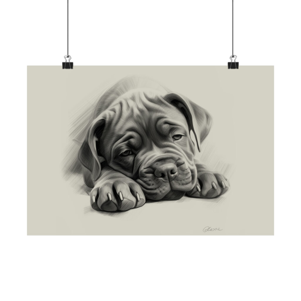 Cane Corso Portrait Fine Art Print