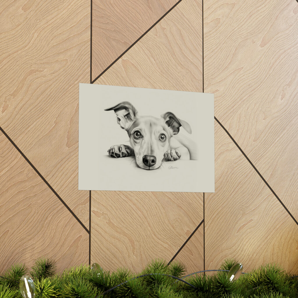 Italian Greyhound Portrait Fine Art Print