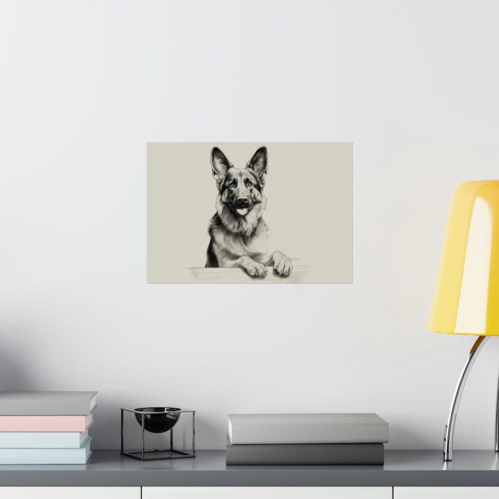 German Shepherd Portrait Fine Art Print