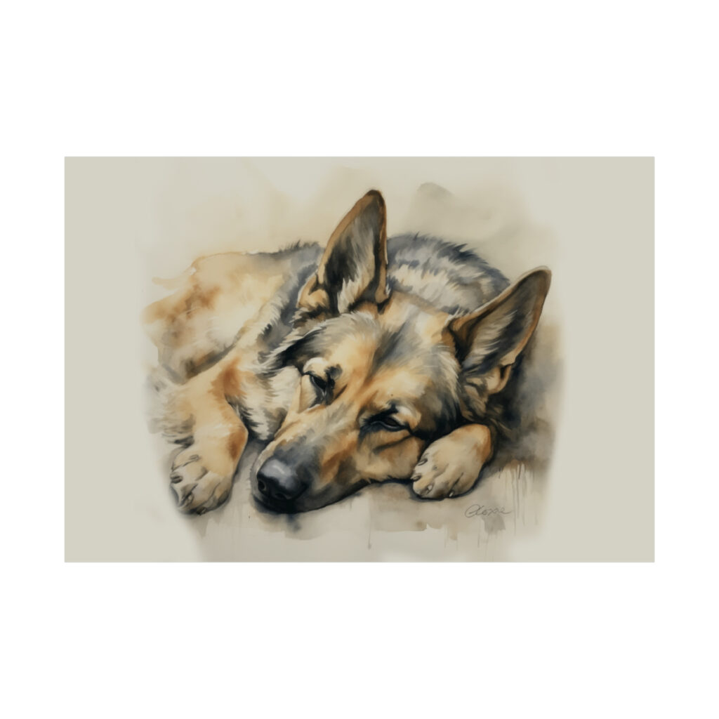 German Shepherd Portrait Fine Art Print