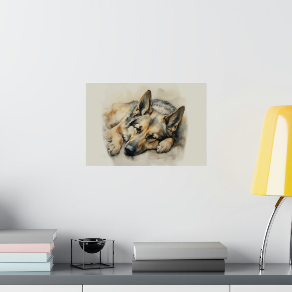 German Shepherd Portrait Fine Art Print