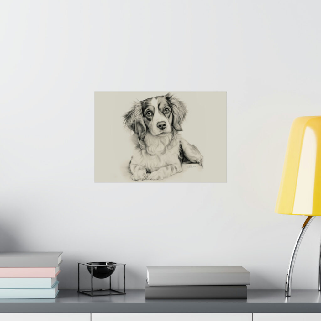 Cavalier King Charles Spaniel Portrait Fine Art Print