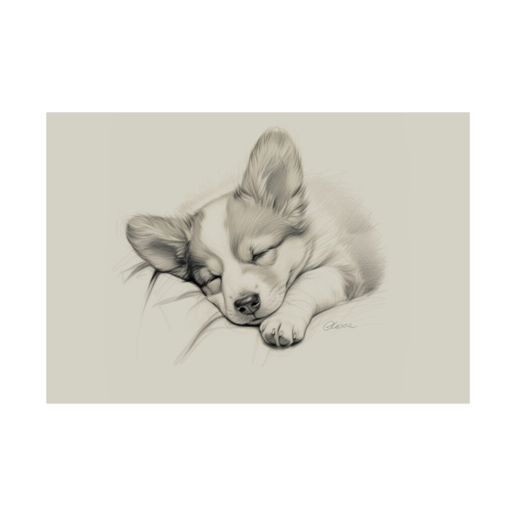 Pembroke Welsh Corgi Portrait Fine Art Print