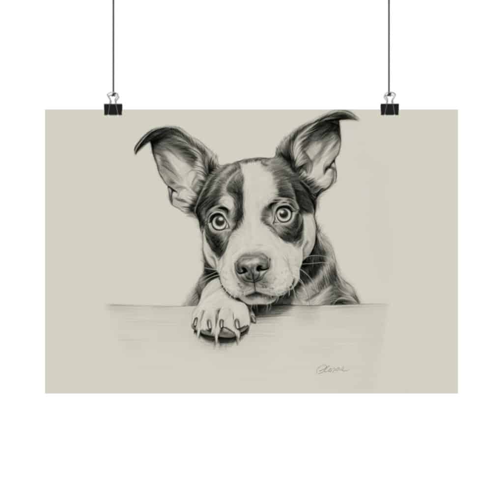 Boston Terrier Portrait Fine Art Print