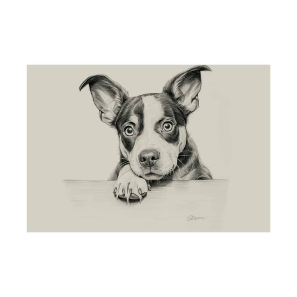 Boston Terrier Portrait Fine Art Print