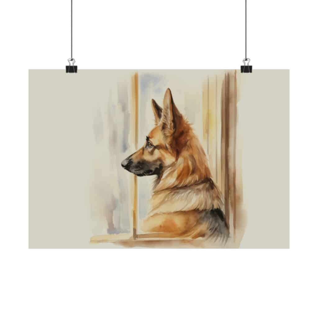 German Shepherd Portrait Fine Art Print