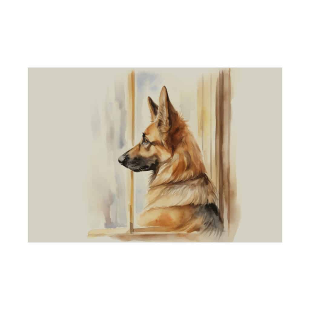 German Shepherd Portrait Fine Art Print