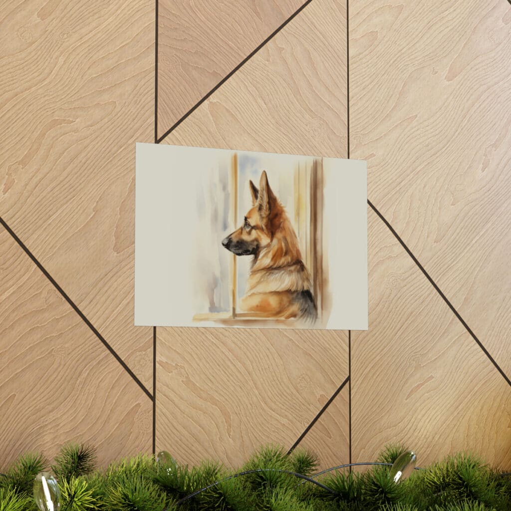 German Shepherd Portrait Fine Art Print