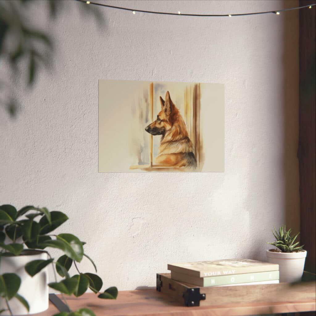 German Shepherd Portrait Fine Art Print