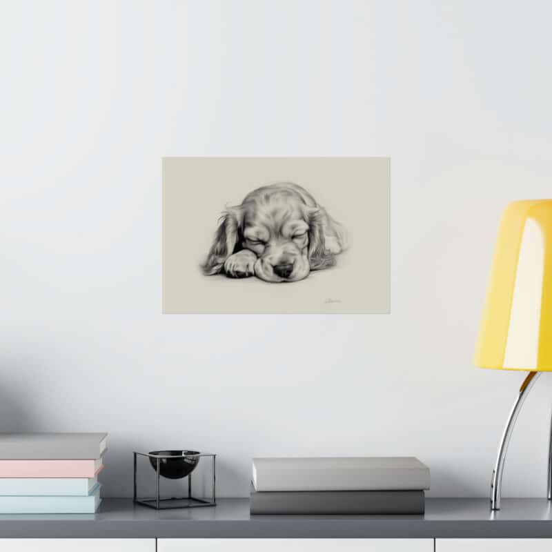 English Cocker Spaniel Portrait Fine Art Print