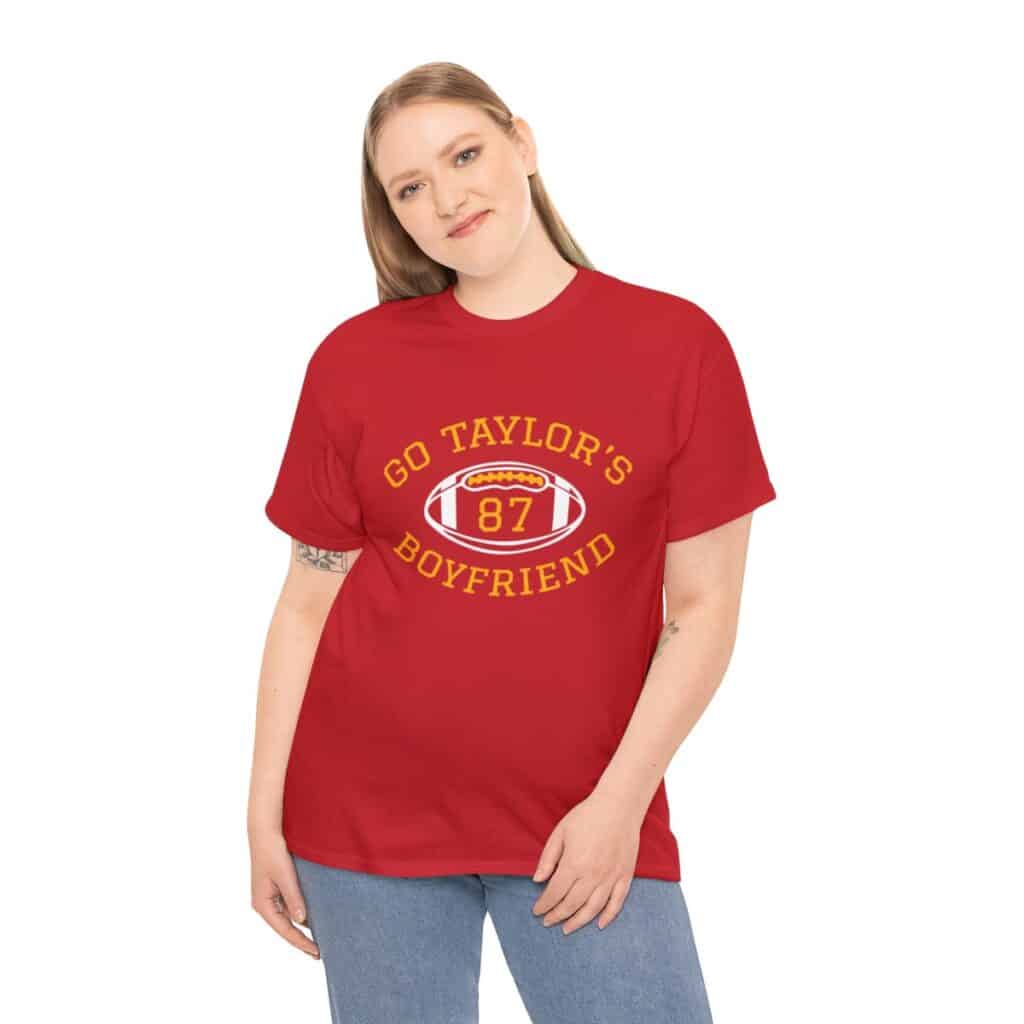 Go Taylor's Boyfriend Funny Travis Kelce Taylor Swift T-Shirt