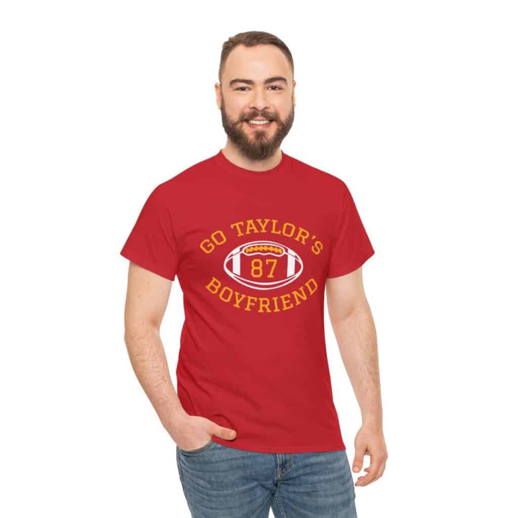 Go Taylor's Boyfriend Funny Travis Kelce Taylor Swift T-Shirt