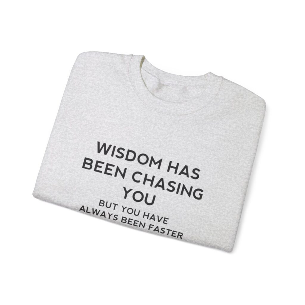 Chasing Wisdom Funny Sweatshirt