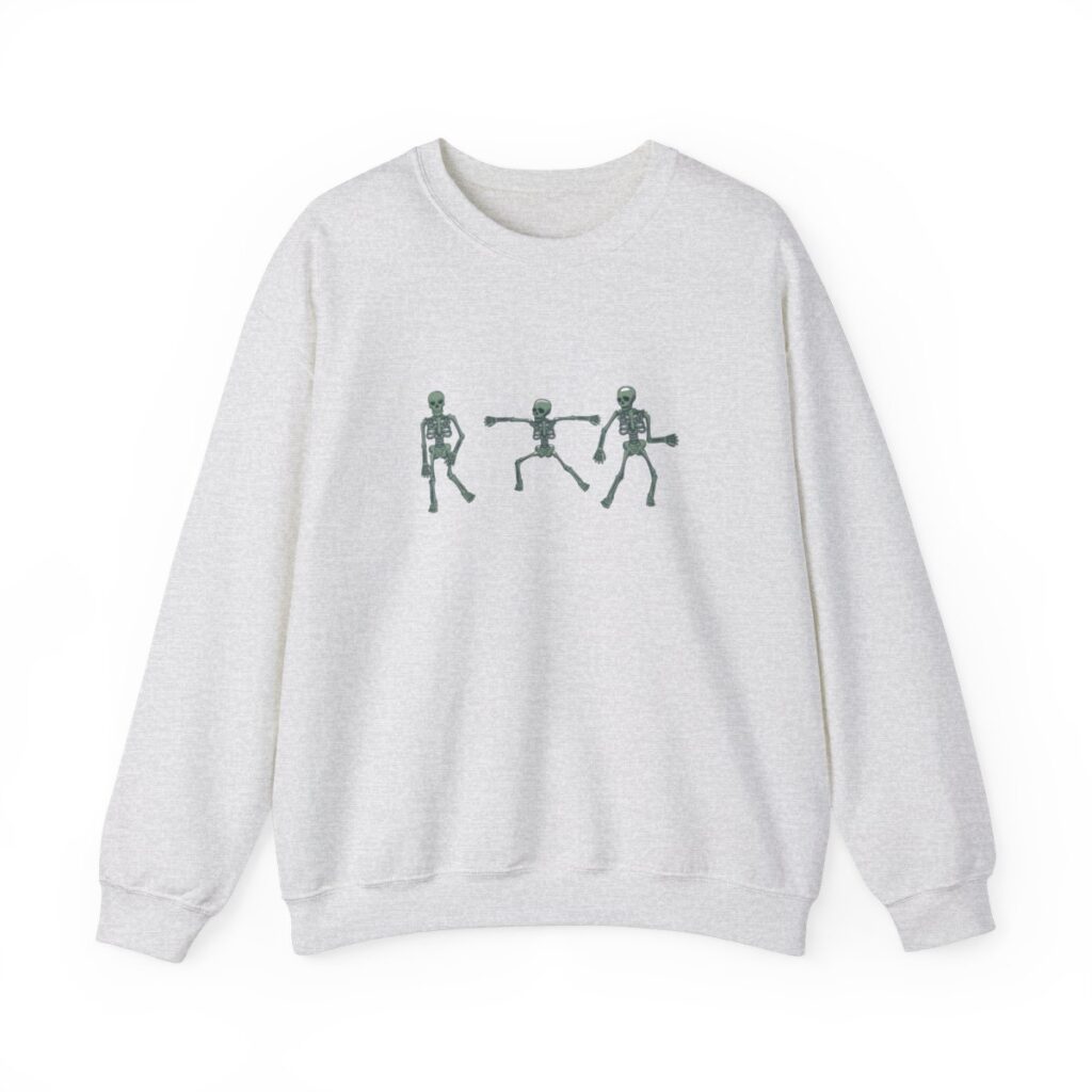 Green Dancing Skeletons Unisex Heavy Blend Crewneck Sweatshirt