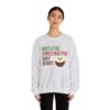 Mistletoe, Christmas Pud and Baby Bumps Pregnancy Announcement Sweatshirt