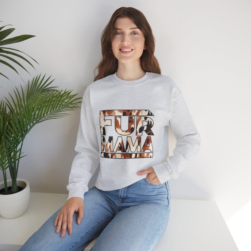 Fur Mama Buffalo Print Women's Sweatshirt