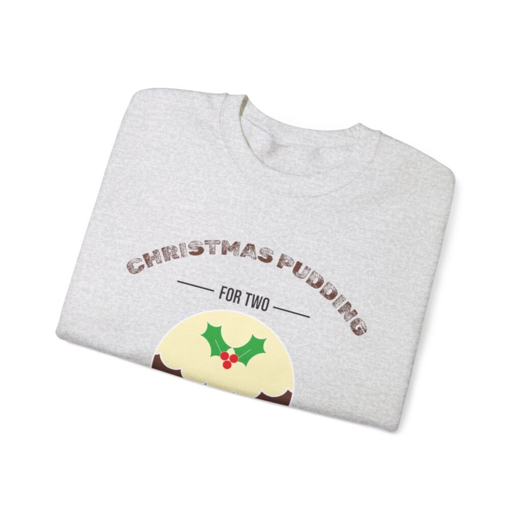 Christmas Pudding for Two Pregnancy Announcement Sweatshirt