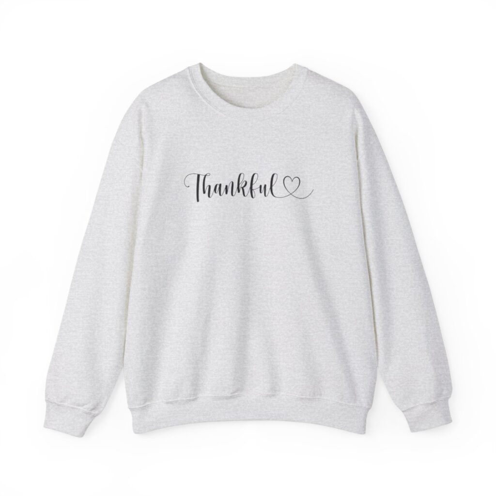 Heartfelt Thankful Thanksgiving Sweatshirt for Her