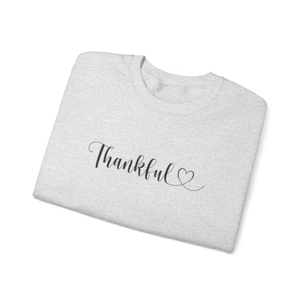 Heartfelt Thankful Thanksgiving Sweatshirt for Her