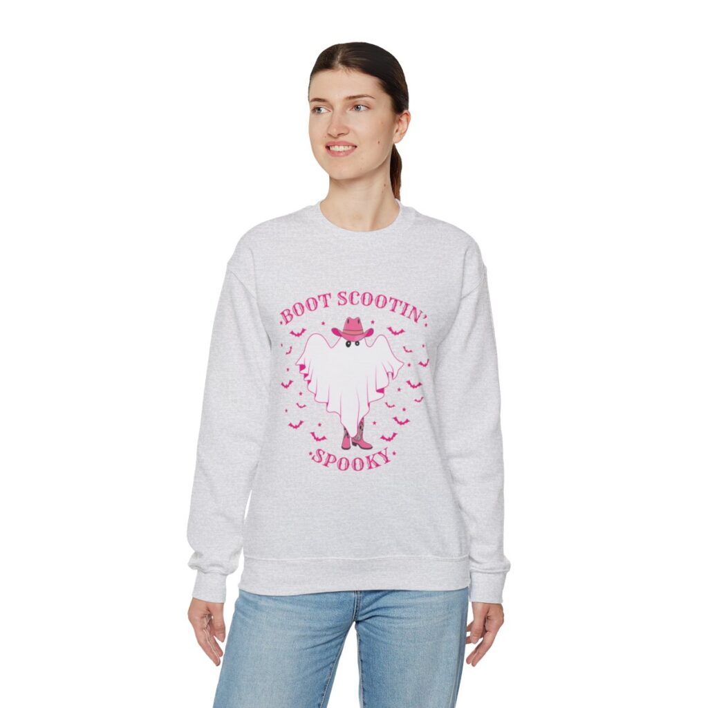 Boot Scootin' Boogie - Cowboy Ghost Halloween Sweatshirt