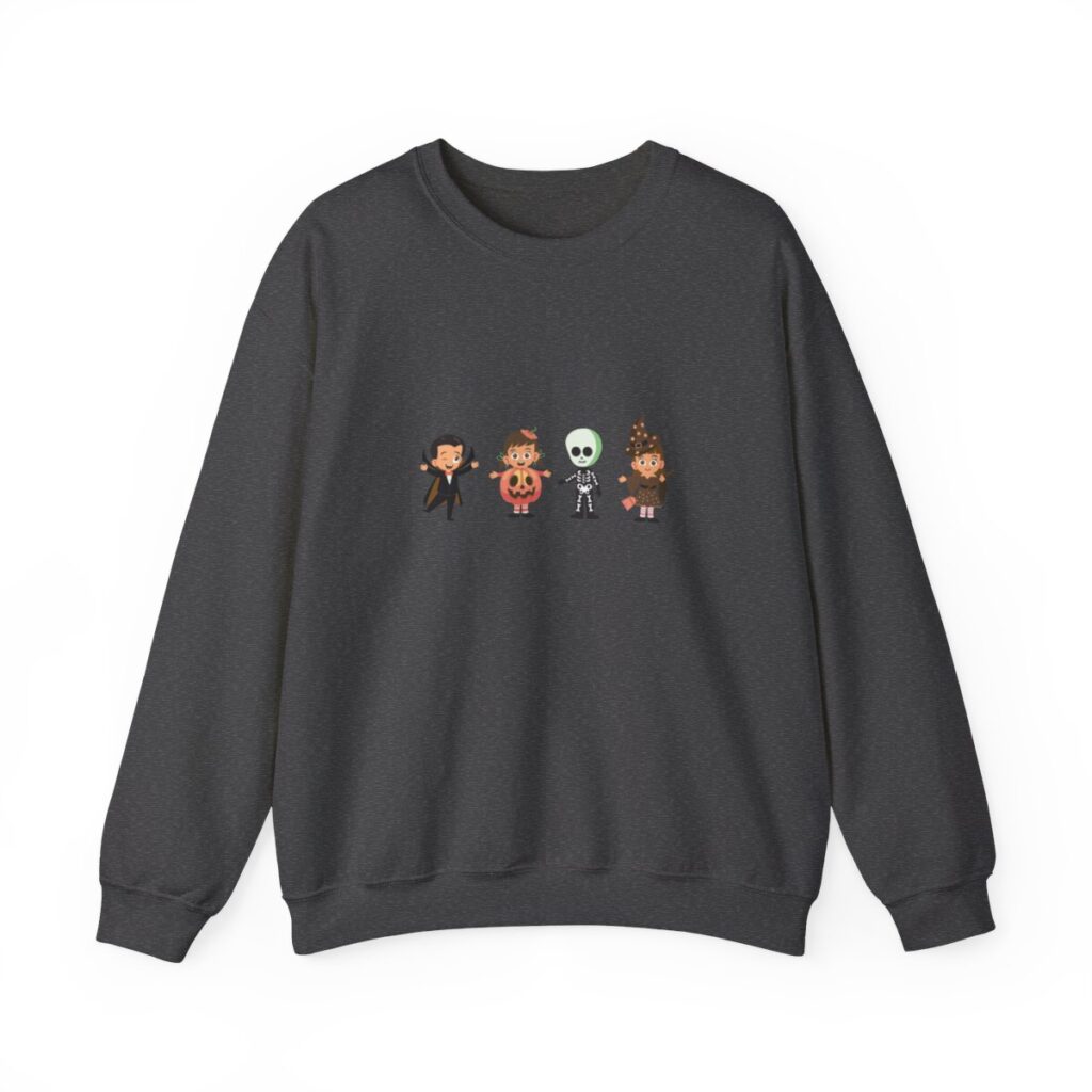 Cute Trick or Treating Kids Unisex Crewneck Sweatshirt