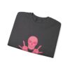 Pink Skull and Cross Bones Unisex Heavy Blend Crewneck Sweatshirt