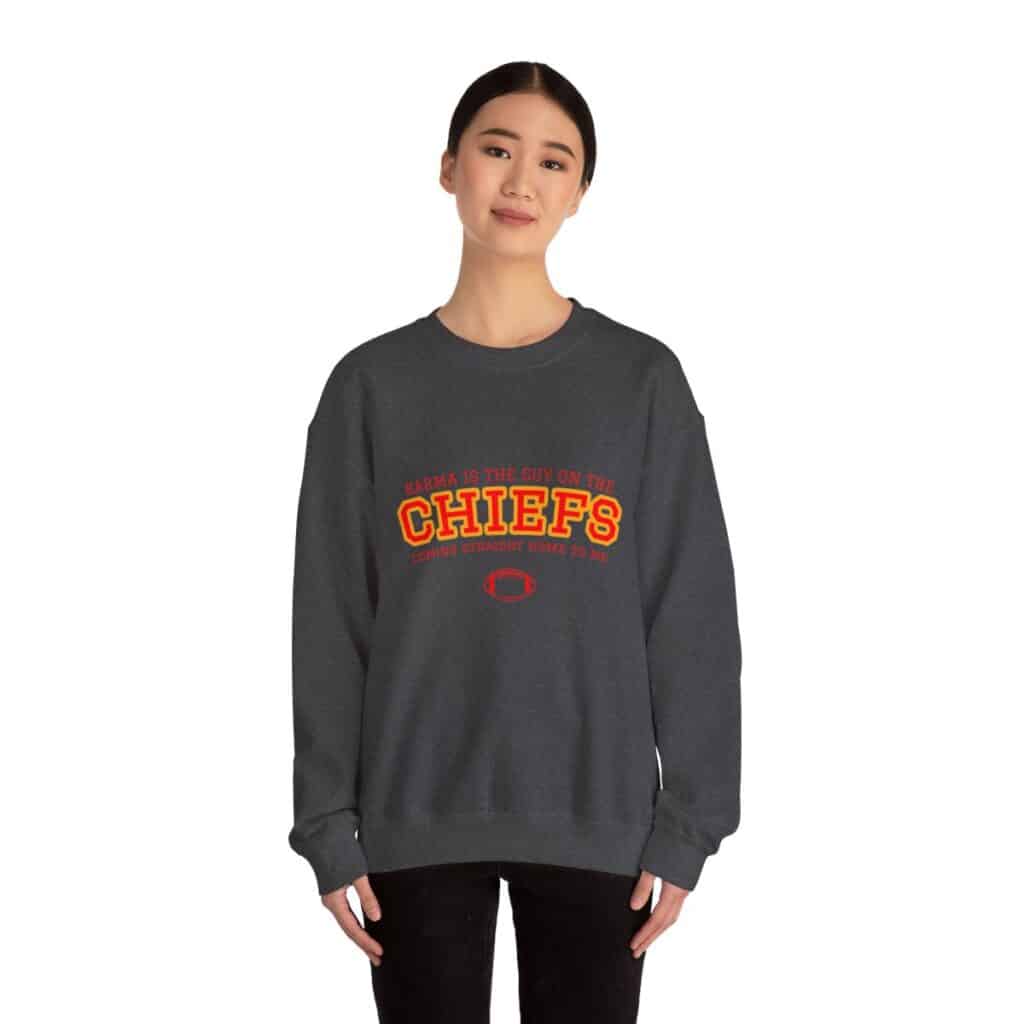 Funny Taylor Swift Travis Kelce Karma Sweatshirt