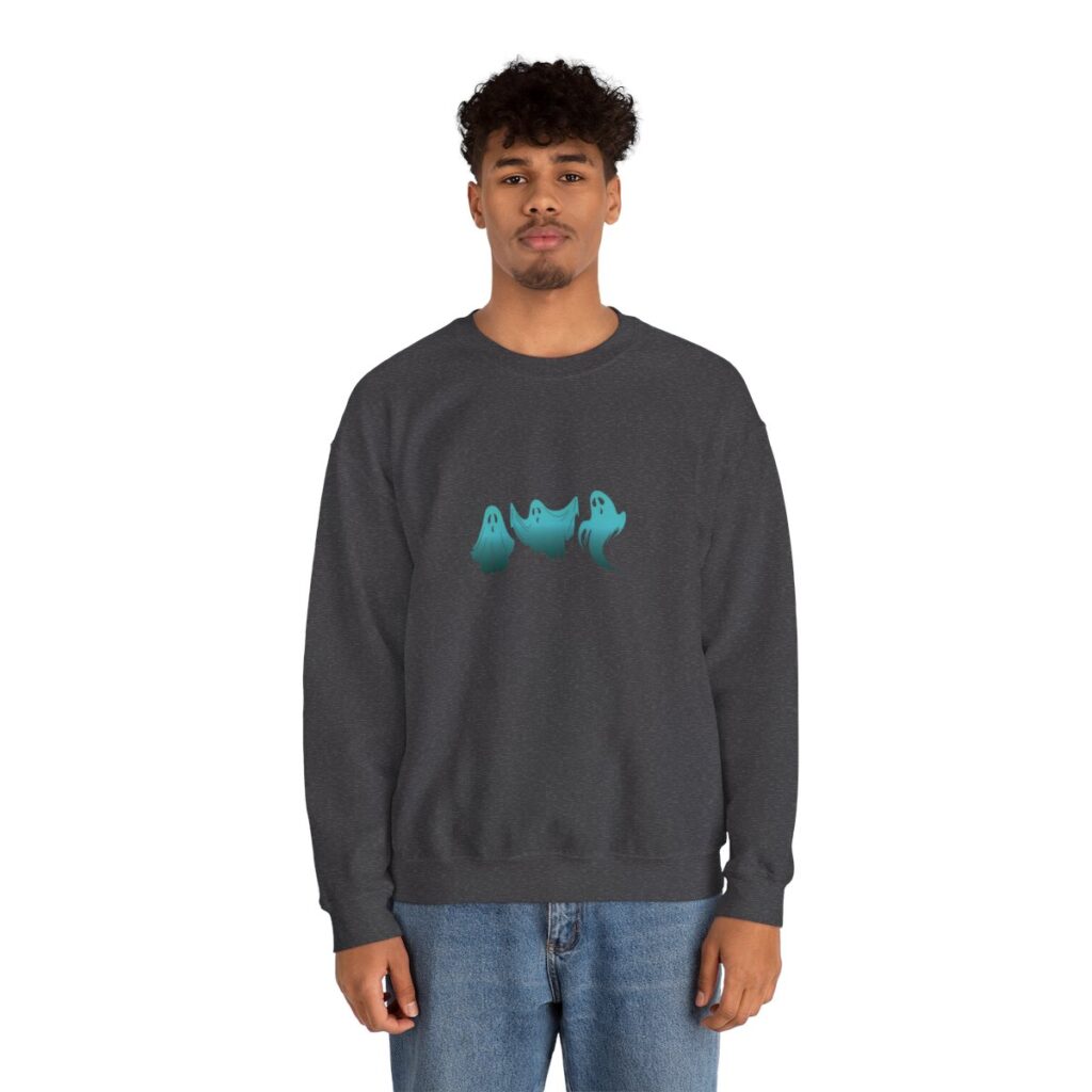 Blue Ghosts Halloween Sweatshirt