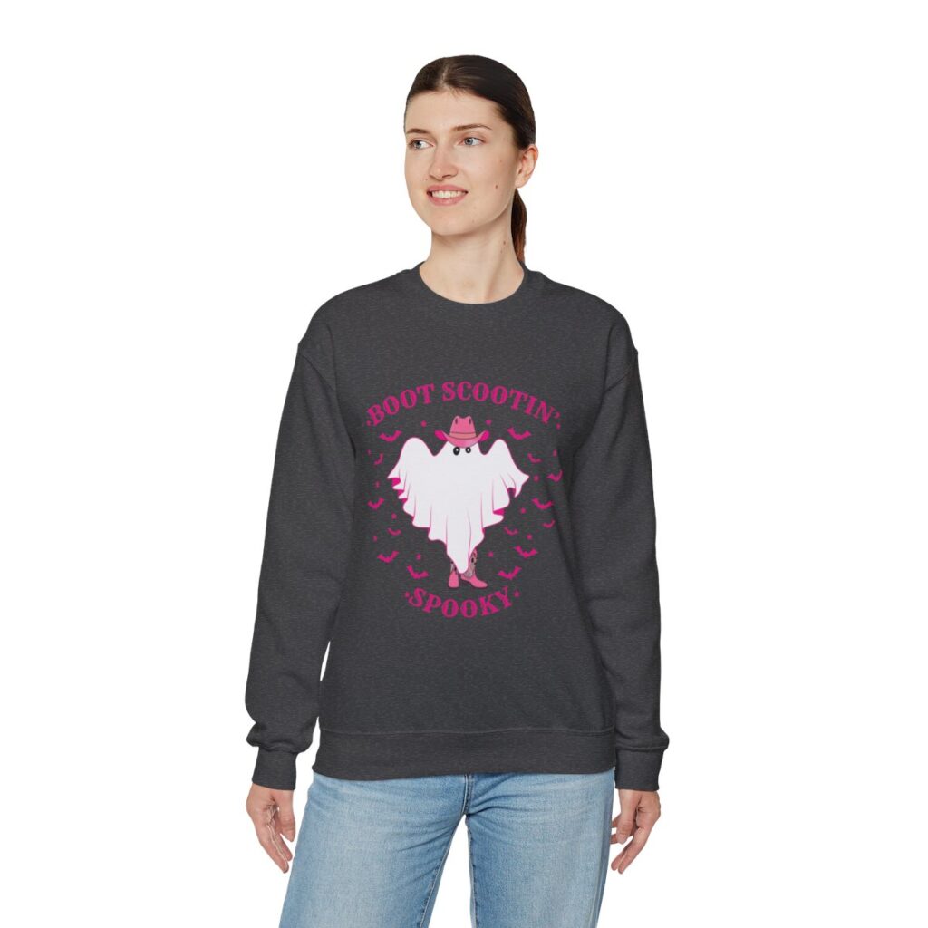 Boot Scootin' Boogie - Cowboy Ghost Halloween Sweatshirt