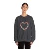 Vintage Pink Pumpkin Hearts Sweatshirt