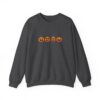 Row of Pumpkins Fall Halloween Sweatshirt