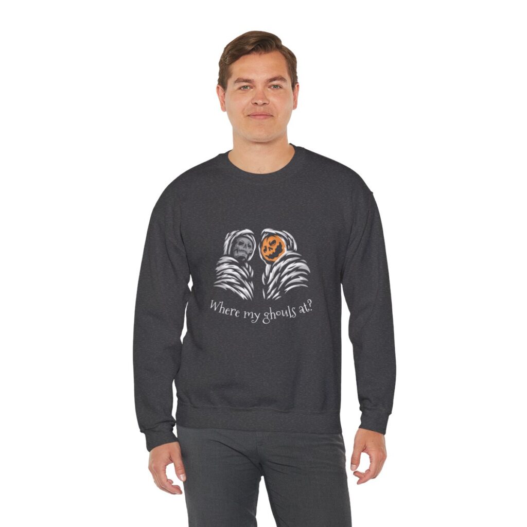 Unisex Heavy Blend Crewneck Sweatshirt Where my ghouls at