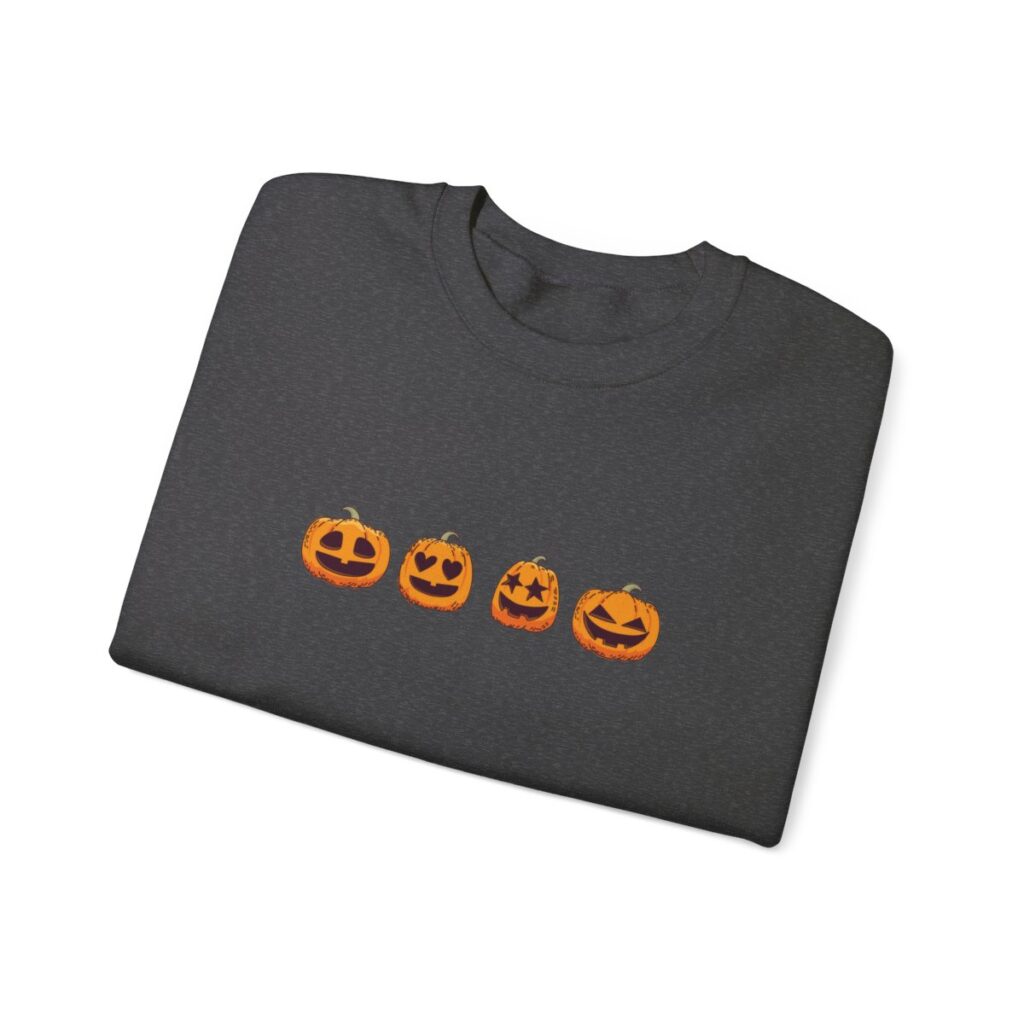 Row of Pumpkins Unisex Heavy Blend Crewneck Sweatshirt