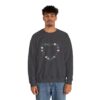 Vintage Blue Pumpkin Heart Unisex Crewneck Sweatshirt