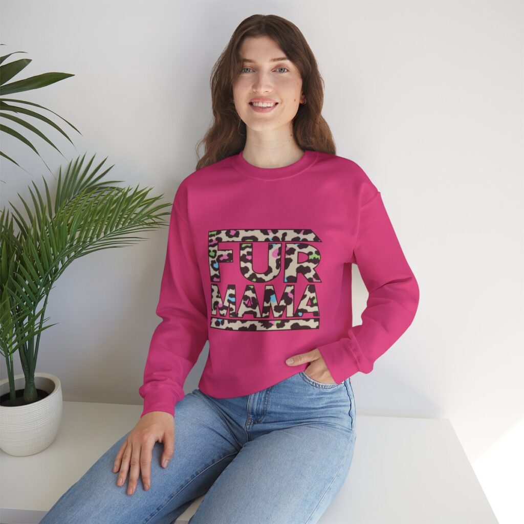 Fur Mama Rainbow Animal Print Sweatshirt