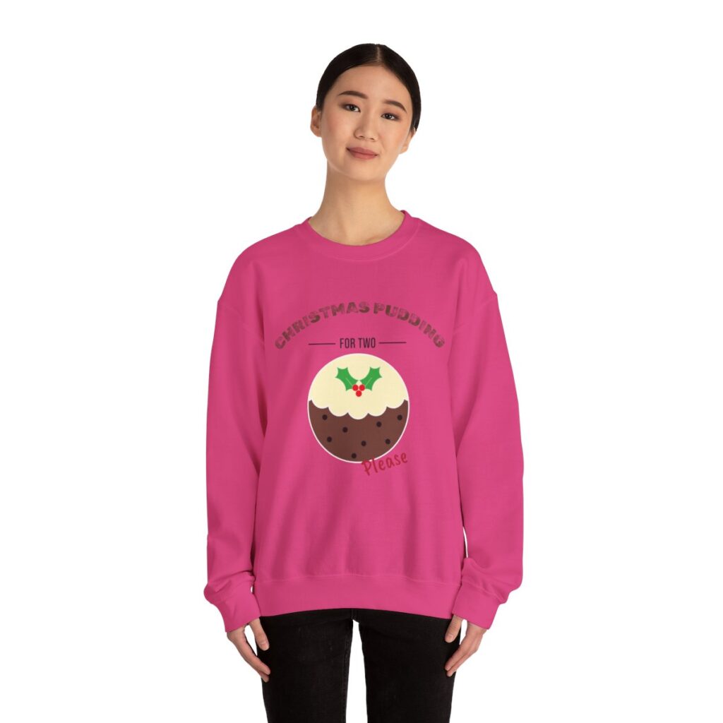 Christmas Pudding for Two Pregnancy Announcement Sweatshirt