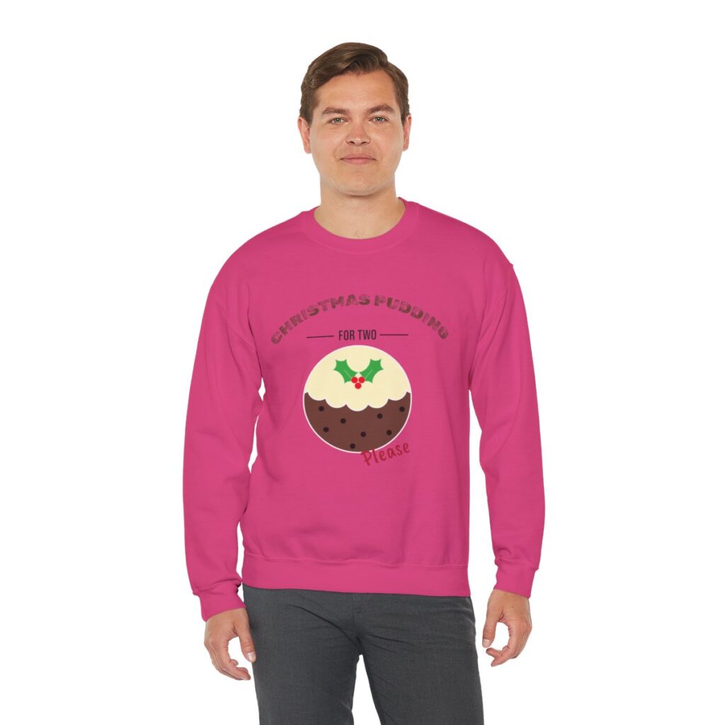 Christmas Pudding for Two Pregnancy Announcement Sweatshirt