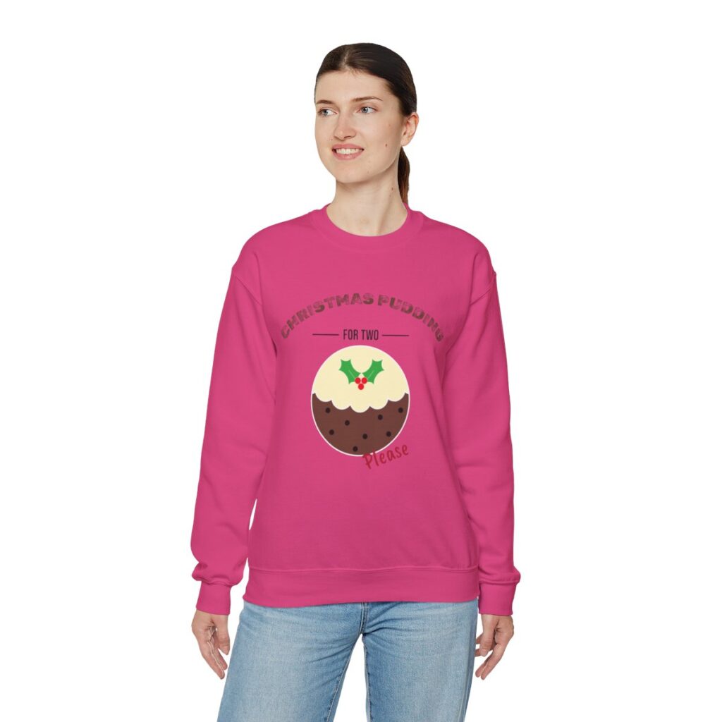 Christmas Pudding for Two Pregnancy Announcement Sweatshirt