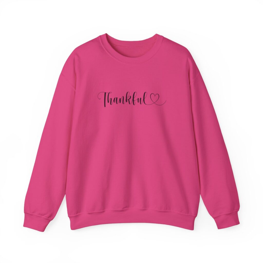 Heartfelt Thankful Thanksgiving Sweatshirt for Her