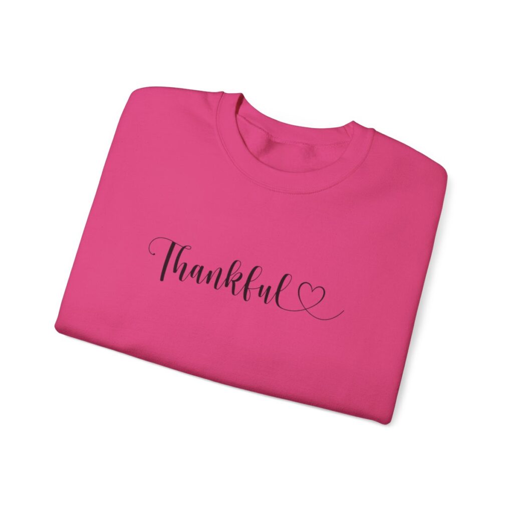 Heartfelt Thankful Thanksgiving Sweatshirt for Her