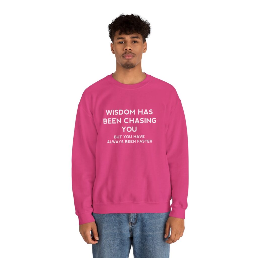 Chasing Wisdom Funny Sweatshirt