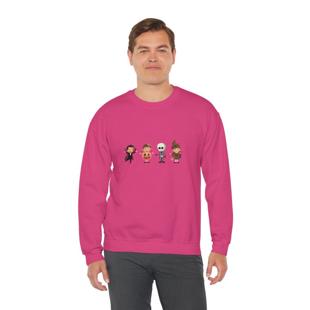 Cute Trick or Treating Kids Unisex Crewneck Sweatshirt