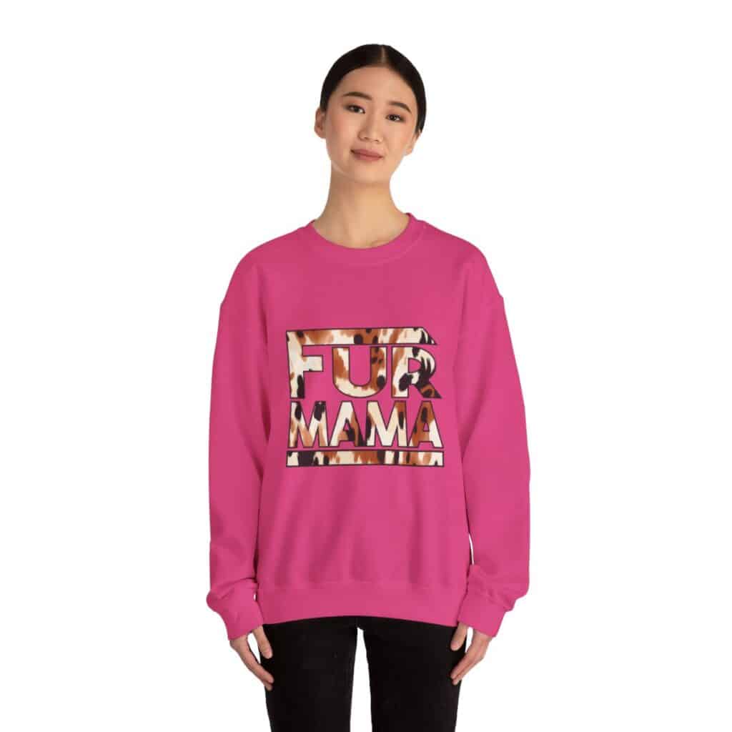 Fur Mama Buffalo Print Women's Sweatshirt