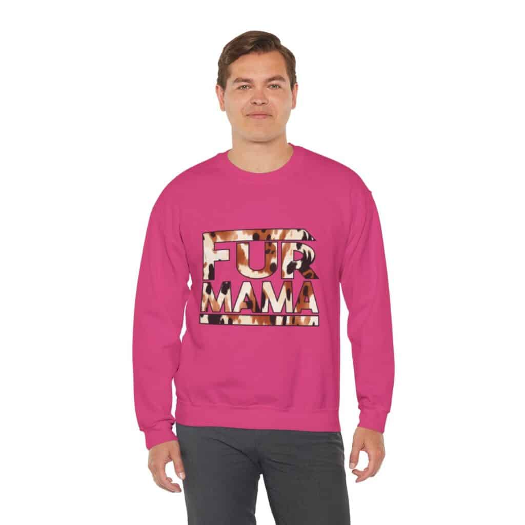 Fur Mama Buffalo Print Women's Sweatshirt