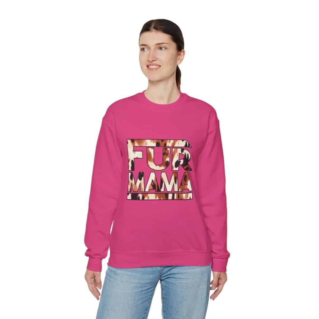 Fur Mama Buffalo Print Women's Sweatshirt